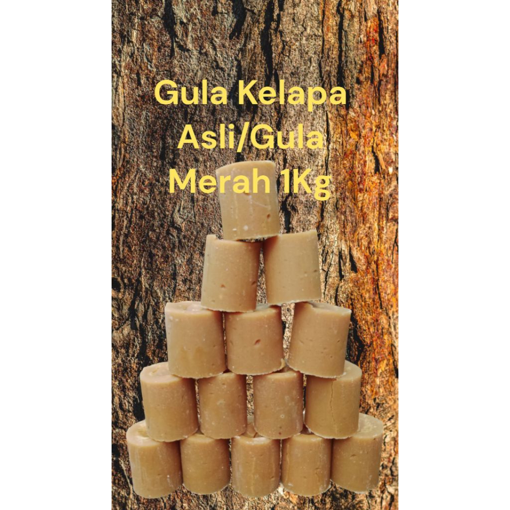 

Gula Kelapa/Gula Merah /Asli Dari Air Nira Kelapa Bwrat 1Kg