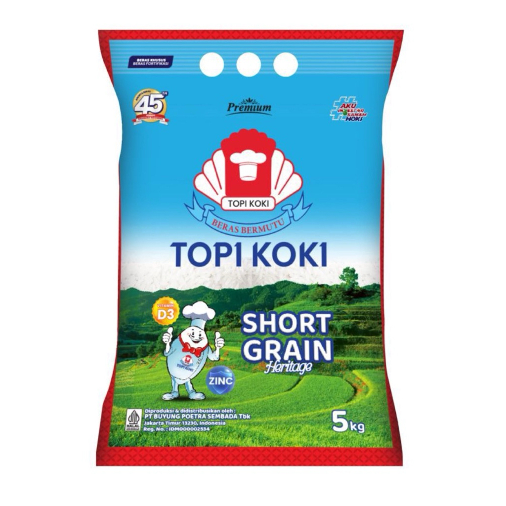 

Topi Koki Beras Short Grain Heritage 5 Kg