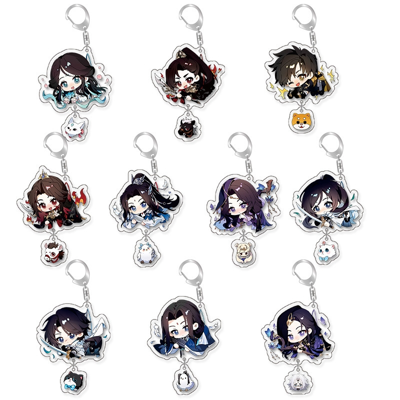 Gantungan Kunci Grandmaster of Demonic Cultivation Akrilik Transparan Keychain MDZS Wei Wuxian Souve