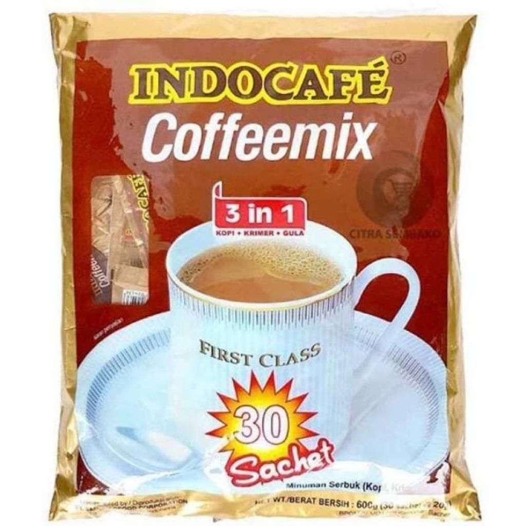 

Indocafe Coffeemix 3 in 1 | Isi 30 Sachet @20 gr