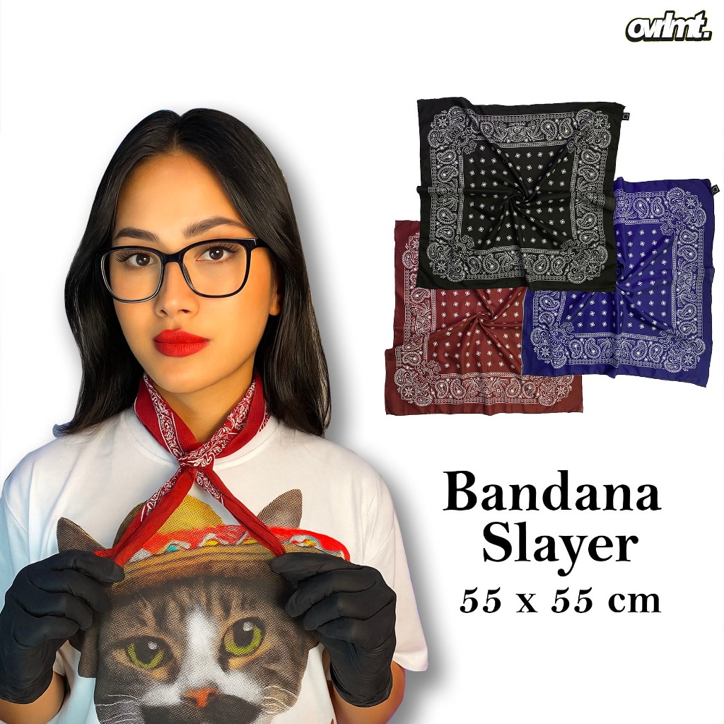 Bandana Slayer Overlimit | Bandana Scarf | Bandana Skena | Scarf | Slayer Bandana | Bandana Slayer S
