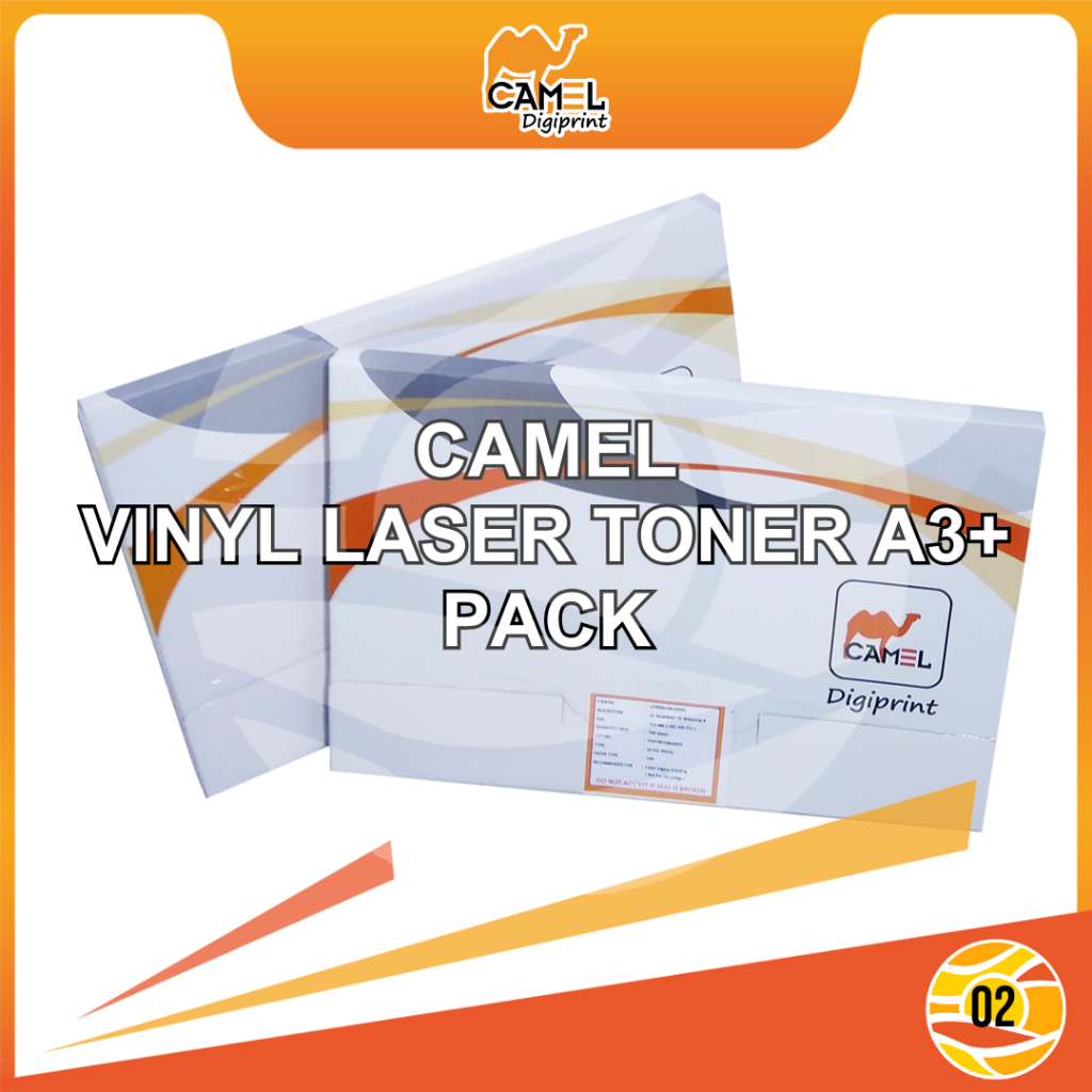 

Camel Digiprint Sticker Vinyl Transparan Clear White Gloss Matte Doff PP PET Digital Print Laser Toner A3+ Stiker Plastik Anti Air Tidak Mudah Sobek - Pack