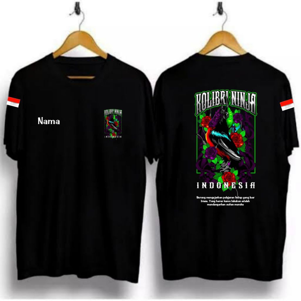 kaos single fighter kolibri ninja/kicau mania