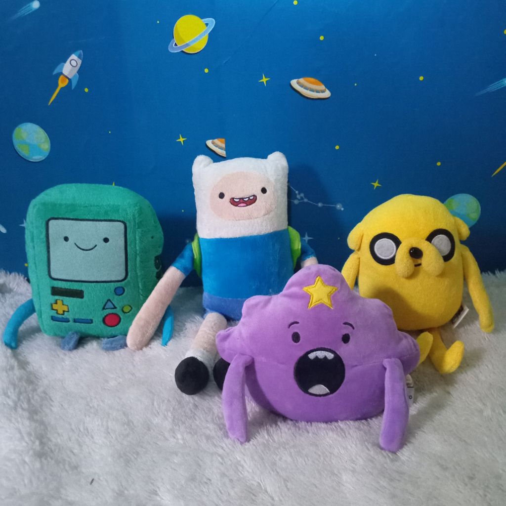boneka finn adventure time lumpy space jake bmo cn miniso cartoon network plush doll