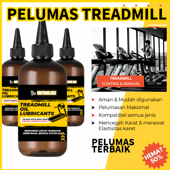 Oli Treadmill Murah Terbaik Elektrik & Manual, Pelumas Lubricant Minyak Alat Olahraga Gym Fitness