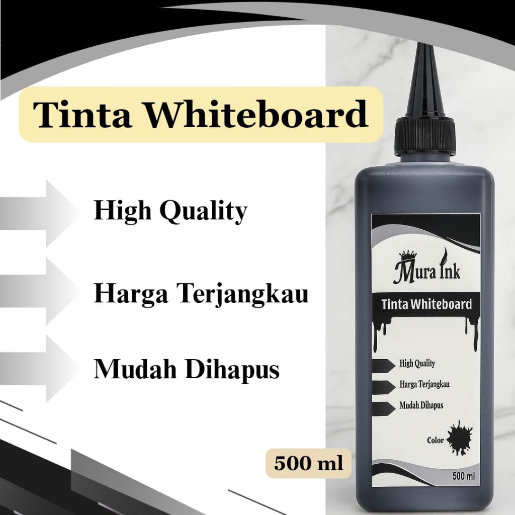

Tinta Whiteboard Hitam 500 ml Mura Ink