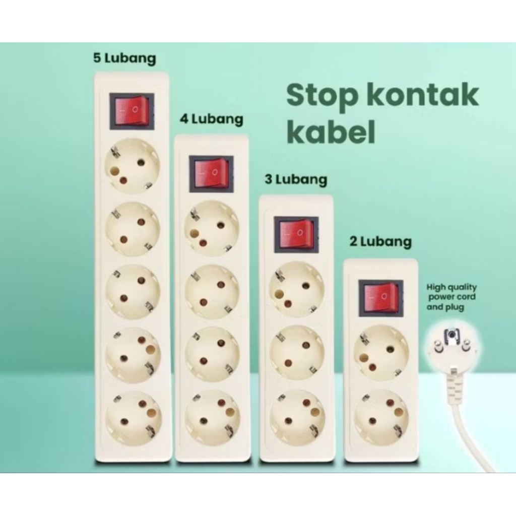 stop kontak colokan kabel kabel listrik pajang