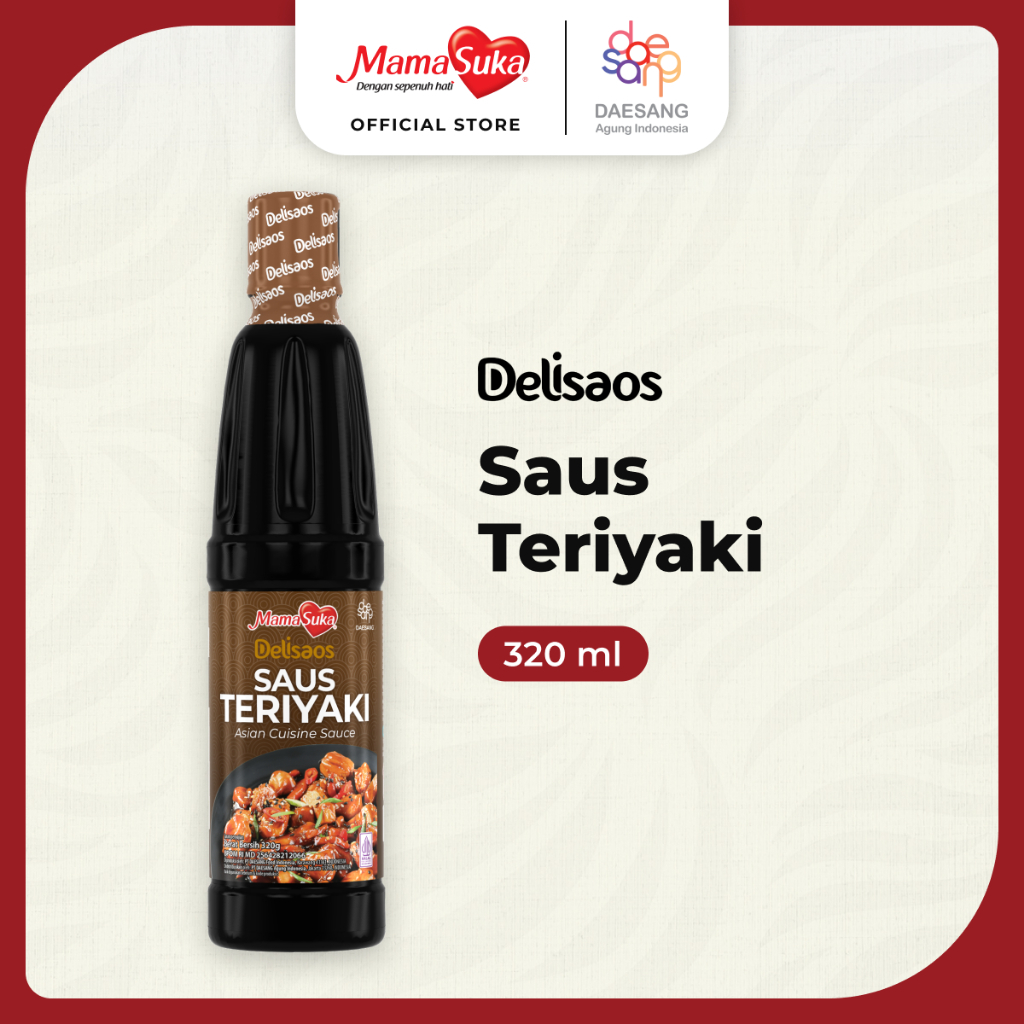 

[oddsolshop] pekanbaru/Mamasuka Delisaos Saus Teriyaki 320ML Asian Cuisine Sauce Bumbu Masak Instan