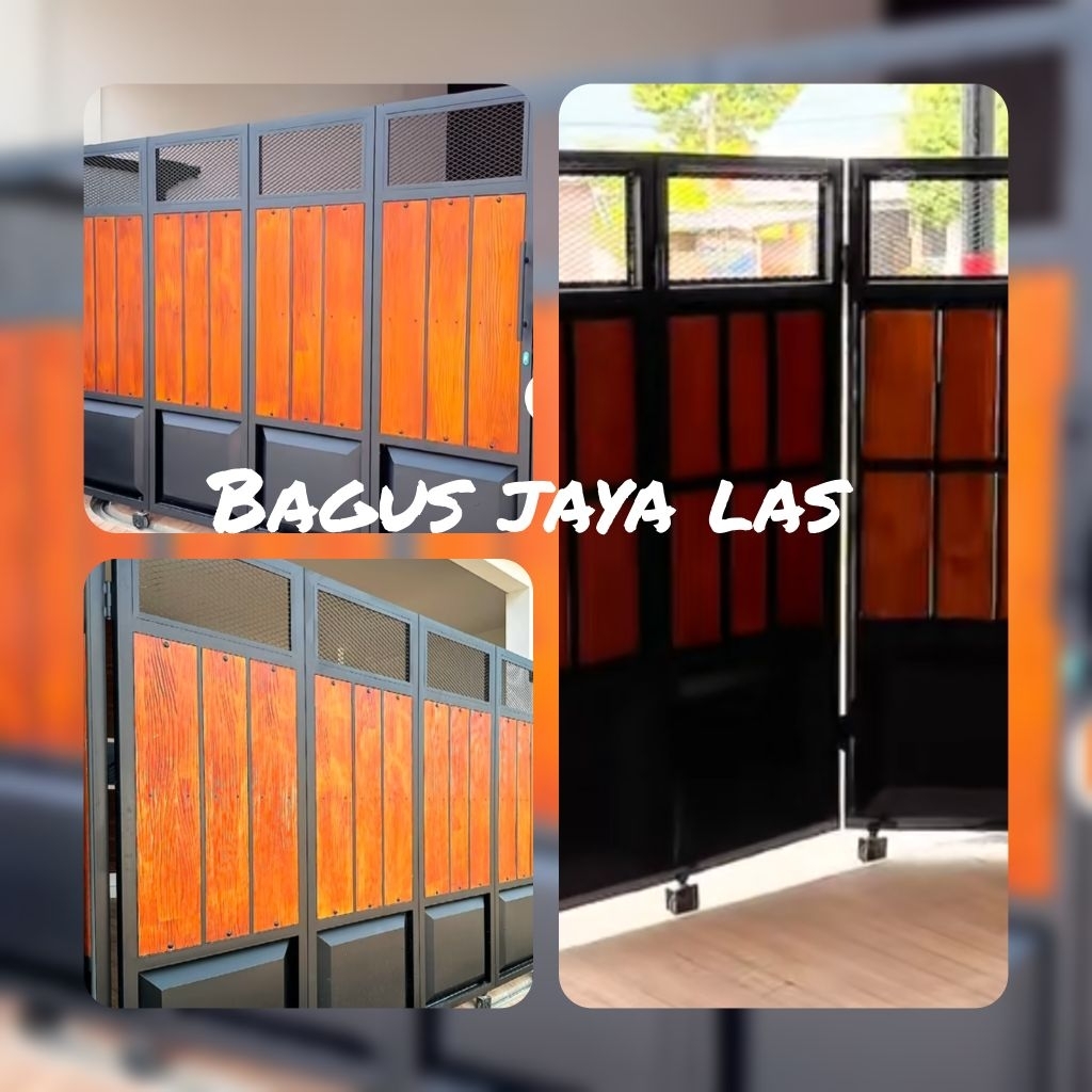 Pagar sliding tikung/pager besi holo galpanis model tikung