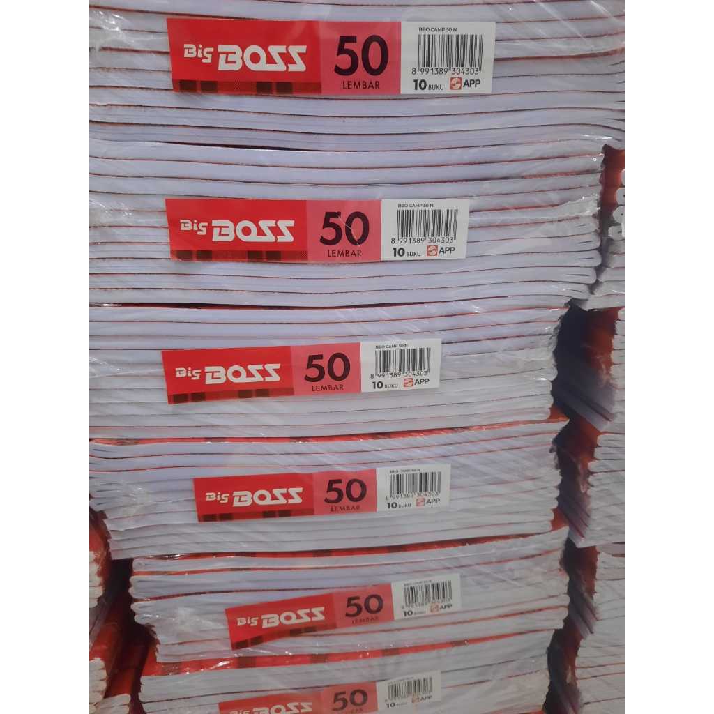 

BUKU SIDU BIG BOS CAMPUS 50 LEMBAR BOXY ( 1 PACK ISI 10 PCS )