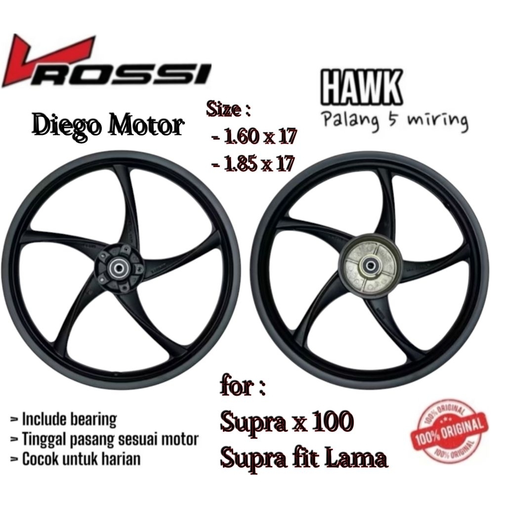 Velg Racing Honda Supra x 100 - Supra Fit Lama/velg racing vrossi supra x lama Supra fit lama sepasa