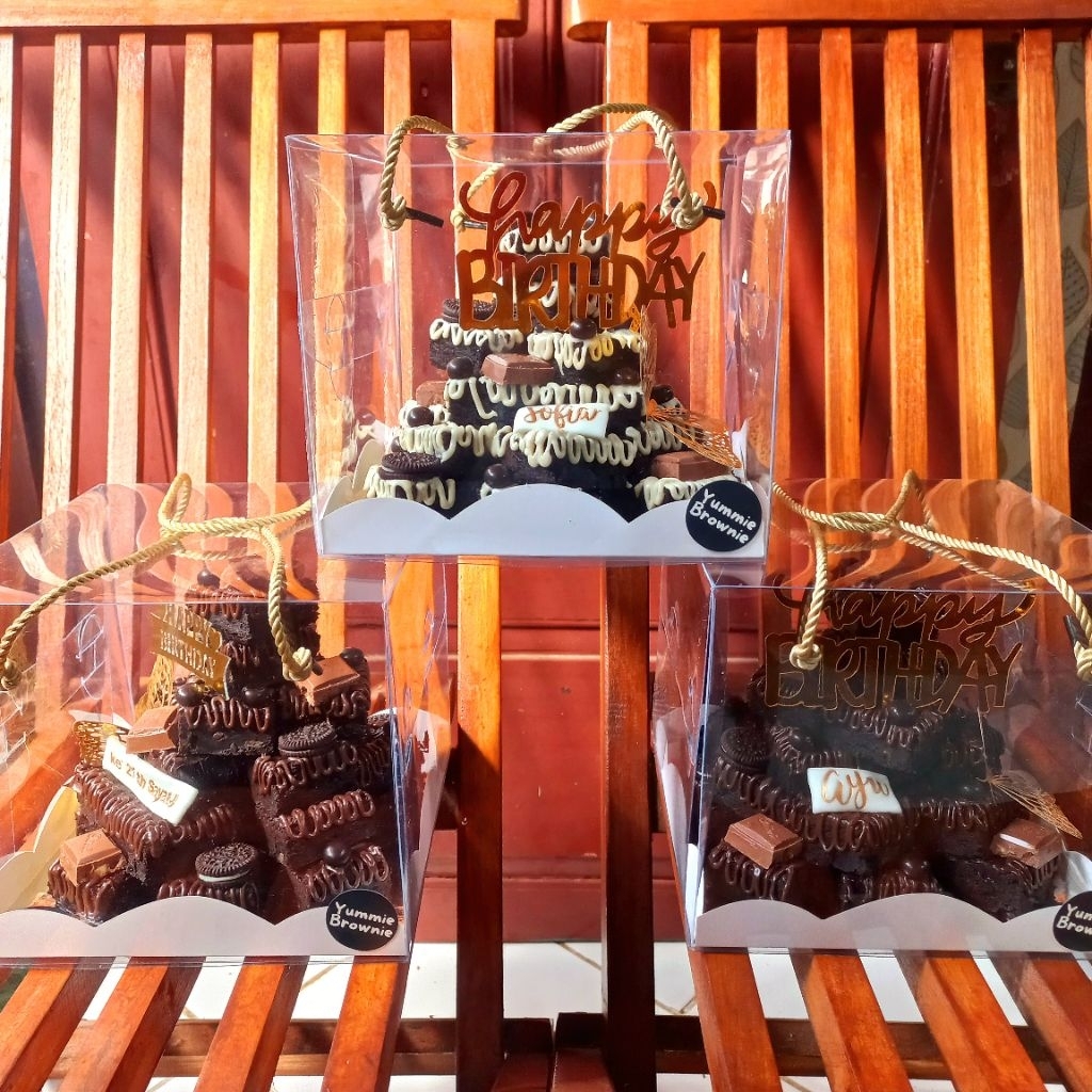 

brownies tower less sugar (khusus kota batu malang)