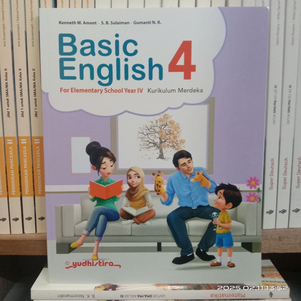 Buku Basic English Kelas 4 SD Kurikulum Merdeka Yudhistira / Buku Bahasa Inggris kelas 4 SD