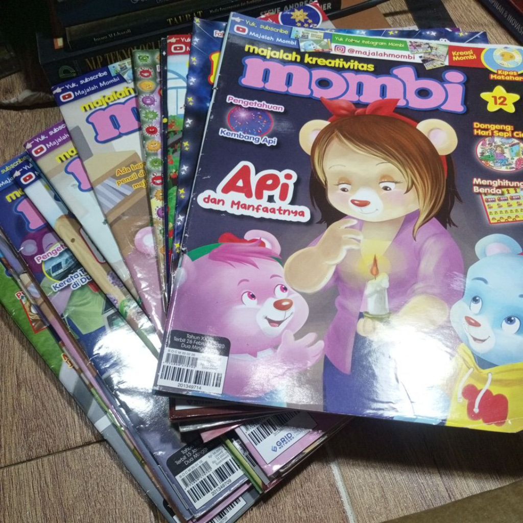 majalah anak, MOMBI, dikirim random, kondisi baik,  bekas, second Used original