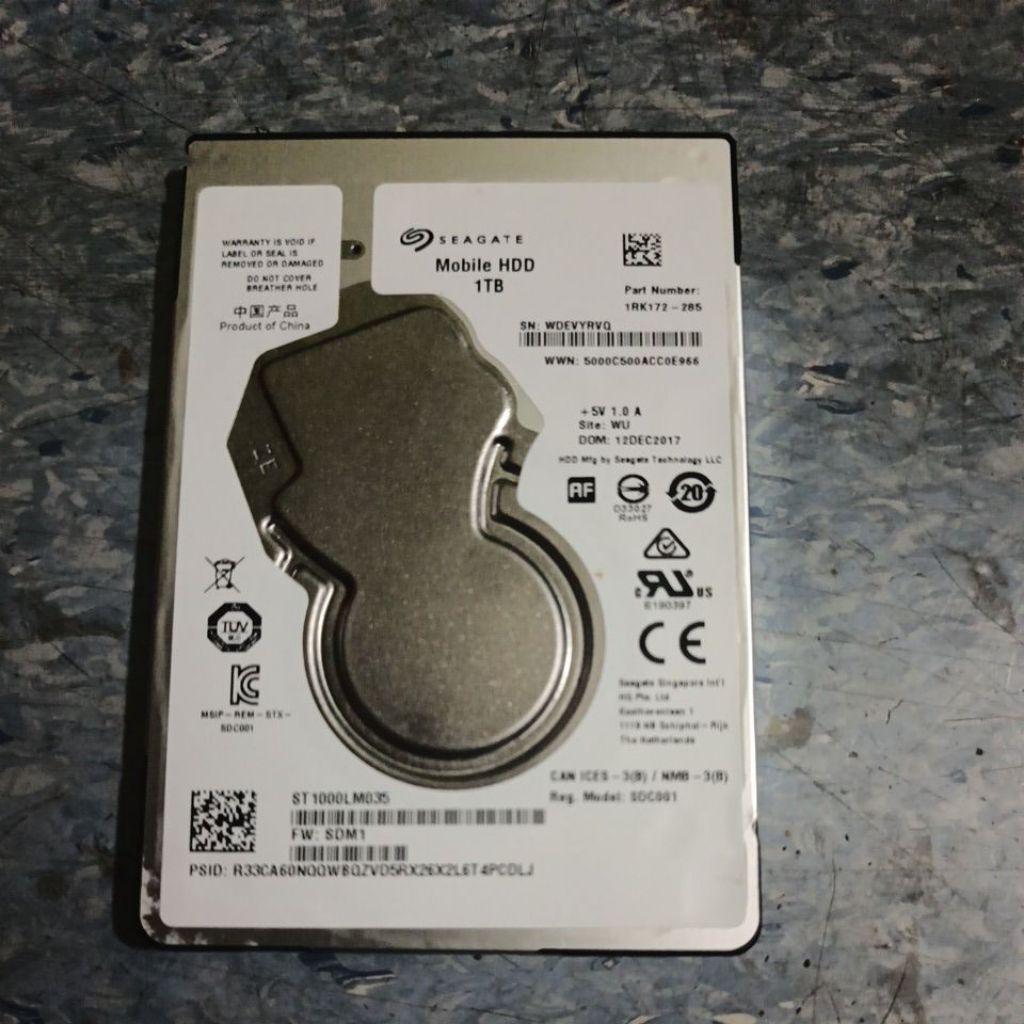hardisk laptop seagate slim 1tb