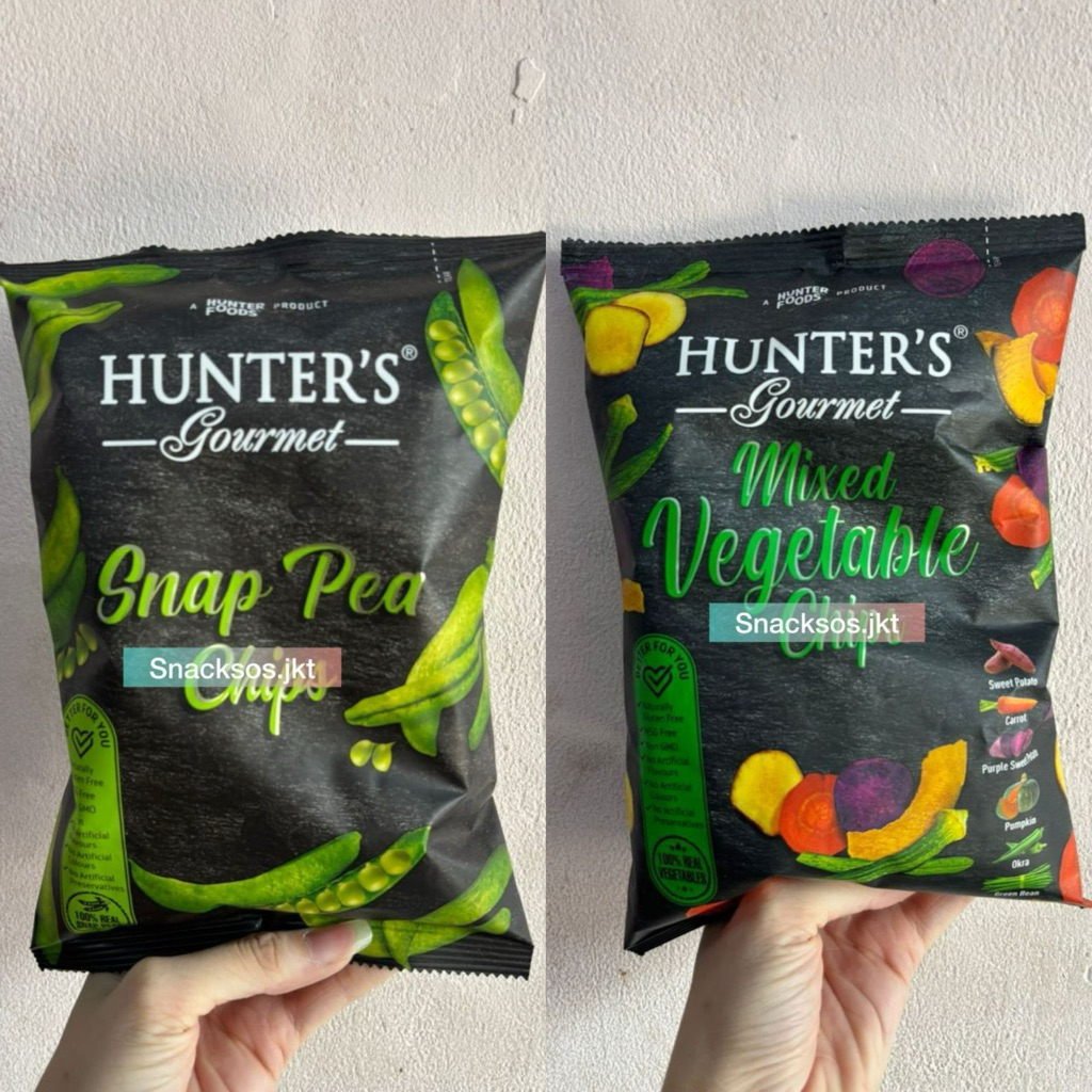 

HUNTER GOURMET MIXED VEGETABLE / SNAP PEA CHIPS - HUNTER’S