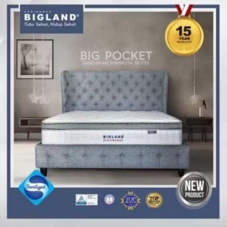 Springbed Bigland Big Pocket Plustop