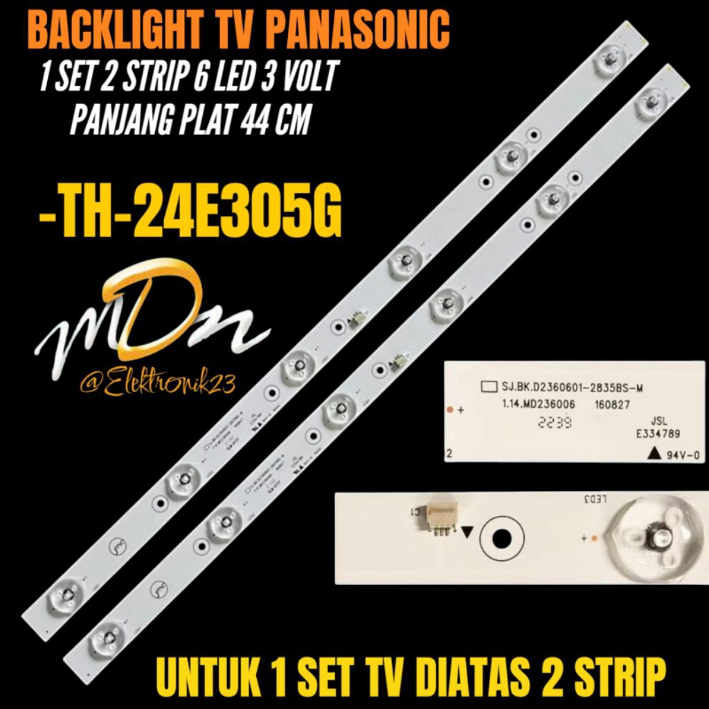 BACKLIGHT TV LED PANASONIC 24 INCH 24E305G BACKLIGHT TV 24 INCH