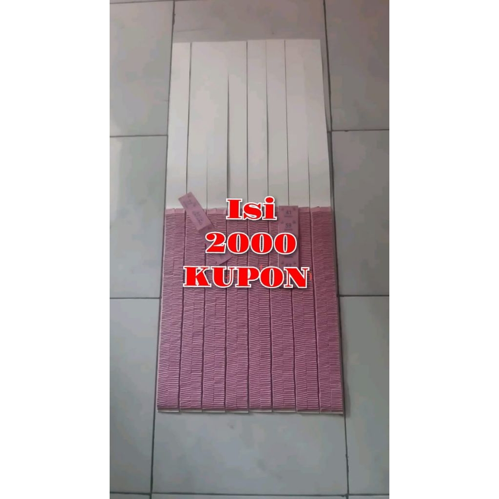 

kolase Manila kosongan isi 2000 kupon bonus kertas duplek