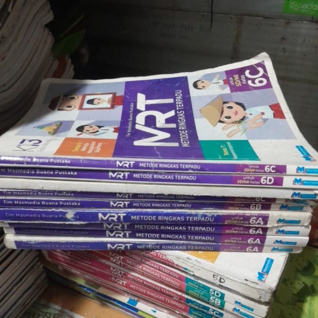 BUKU MRT/ METODE RINGKAS TERPADU UNTUK SD/MI KELAS VI/6 6A,6B,6C,6D,KURIKULUM K13 REVISI PENERBIT MA