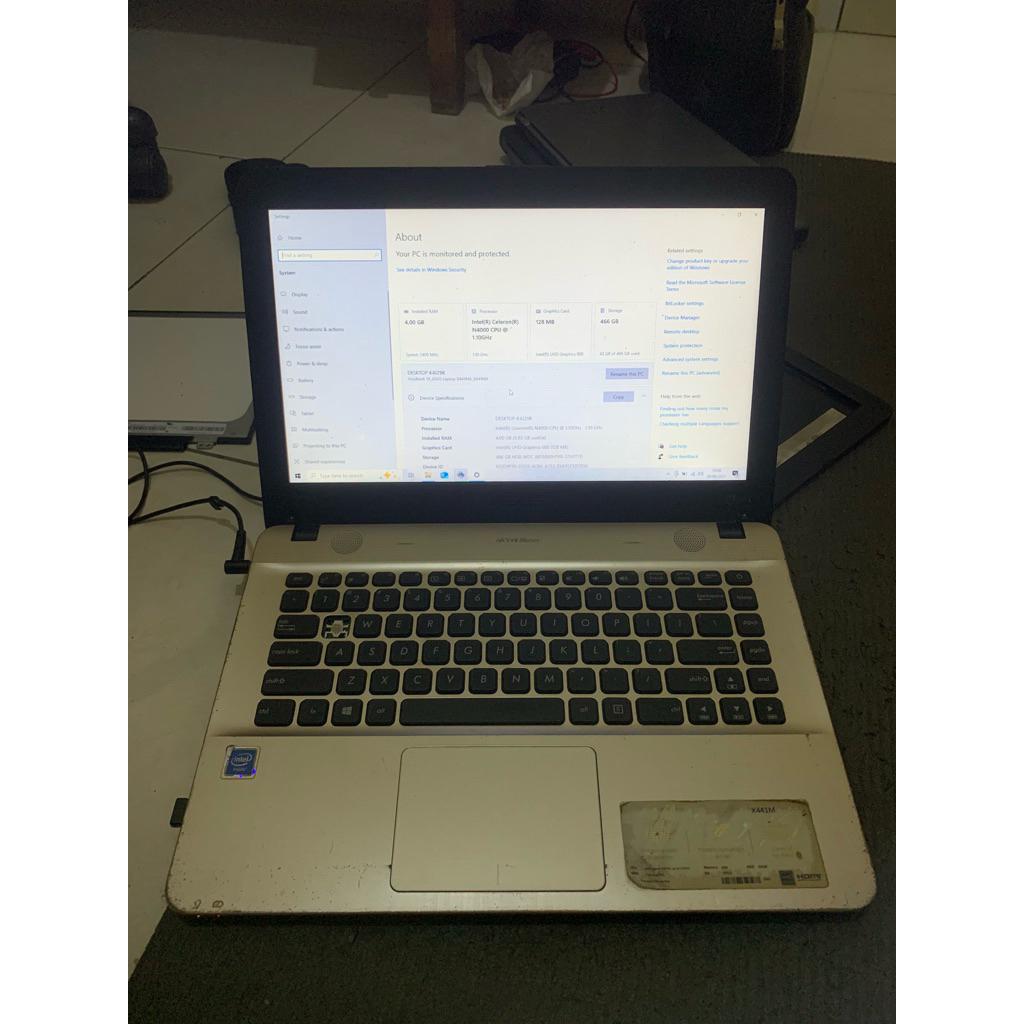 Mainboard asus x441m Celeron N4000