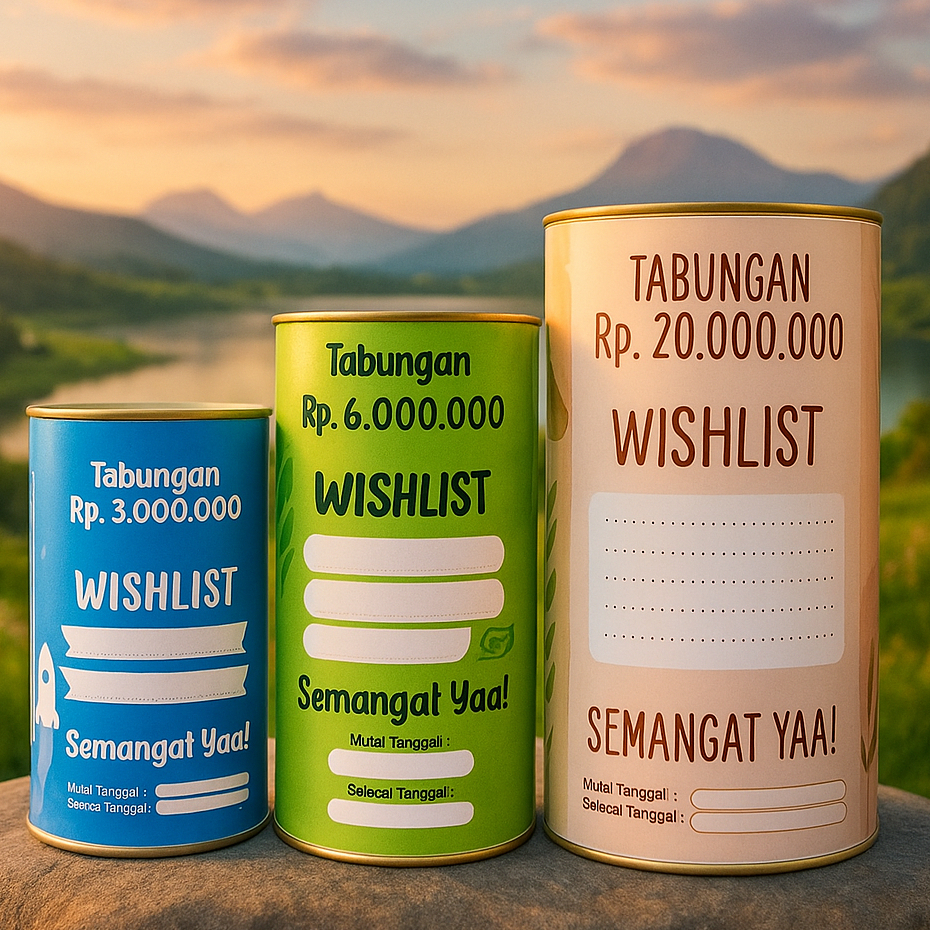 CELENGAN TARGET SMALL (SEDEKAH SUBUH) ATM MURAH BUKA TUTUP ANAK KALENG VIRAL