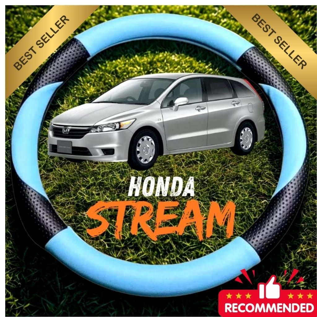 Sarung Stir Mobil HONDA STREAM cover stir variasi sabit untuk mobil honda semua type pelindung stir 