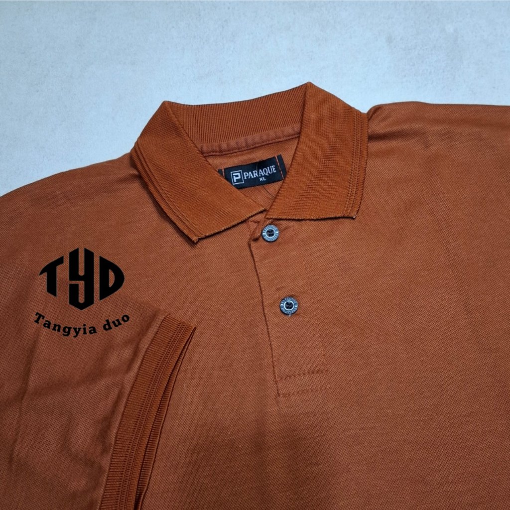 TANGYIA DUO - Kaos Polo Shirt Polos Mocca M L XL XXL / Kaos Polo Polos Pria Wanita
