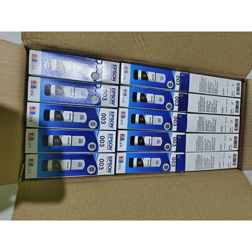 Tinta Printer Epson 003( Satu Dus isi 60 pcs Empat Warna,BCMY)