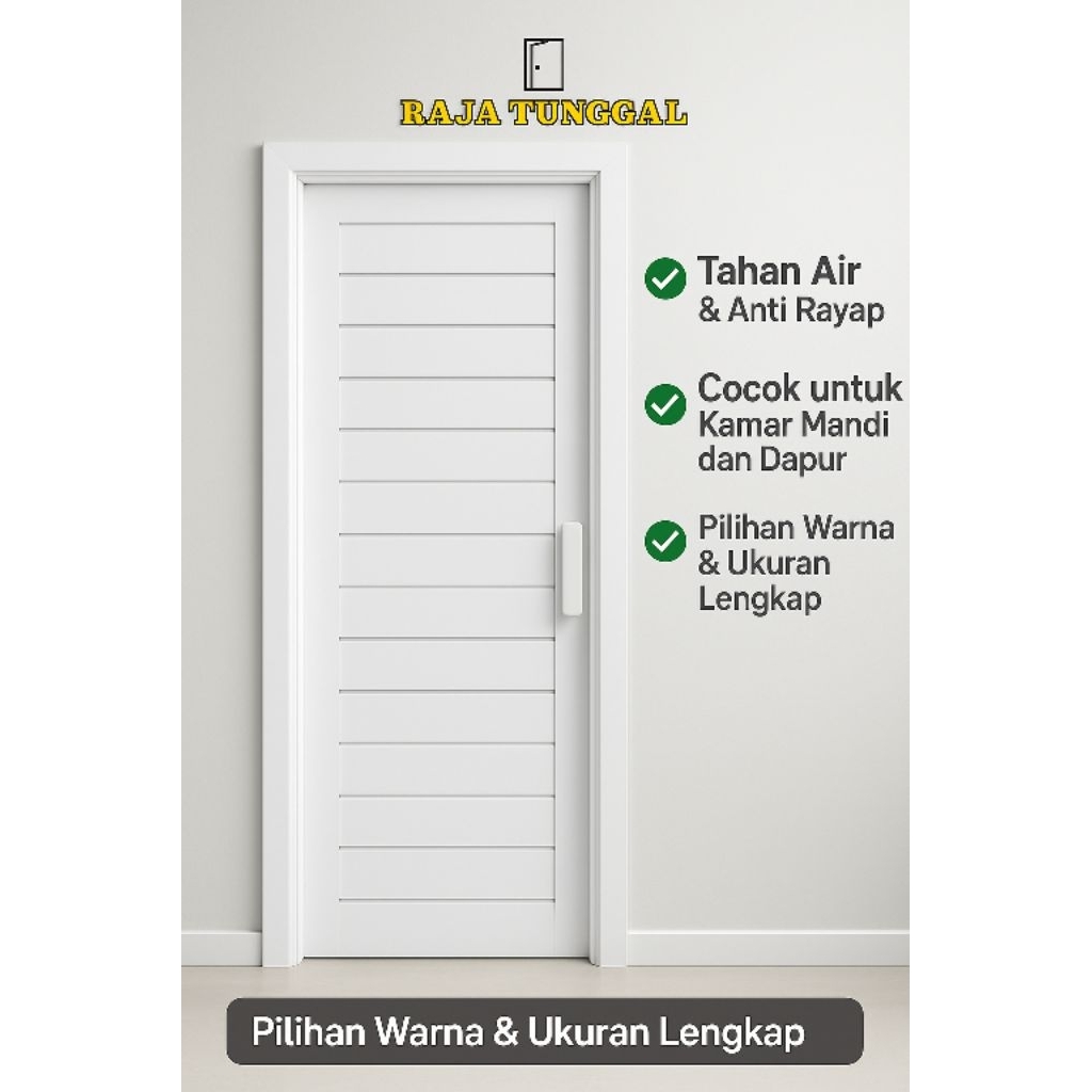 Pintu Kamar Mandi PVC Premium Termurah