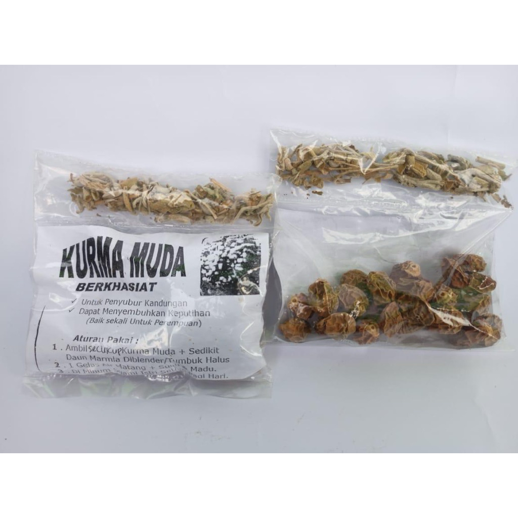 

Ready Kurma Muda Kering Plus Daun Marmia