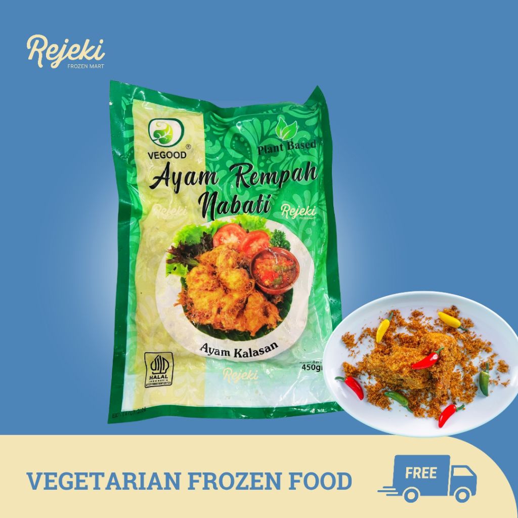

Vegood Ayam Rendang /Ayam Kalasan / Ayam Penyet Vegetarian 450gr