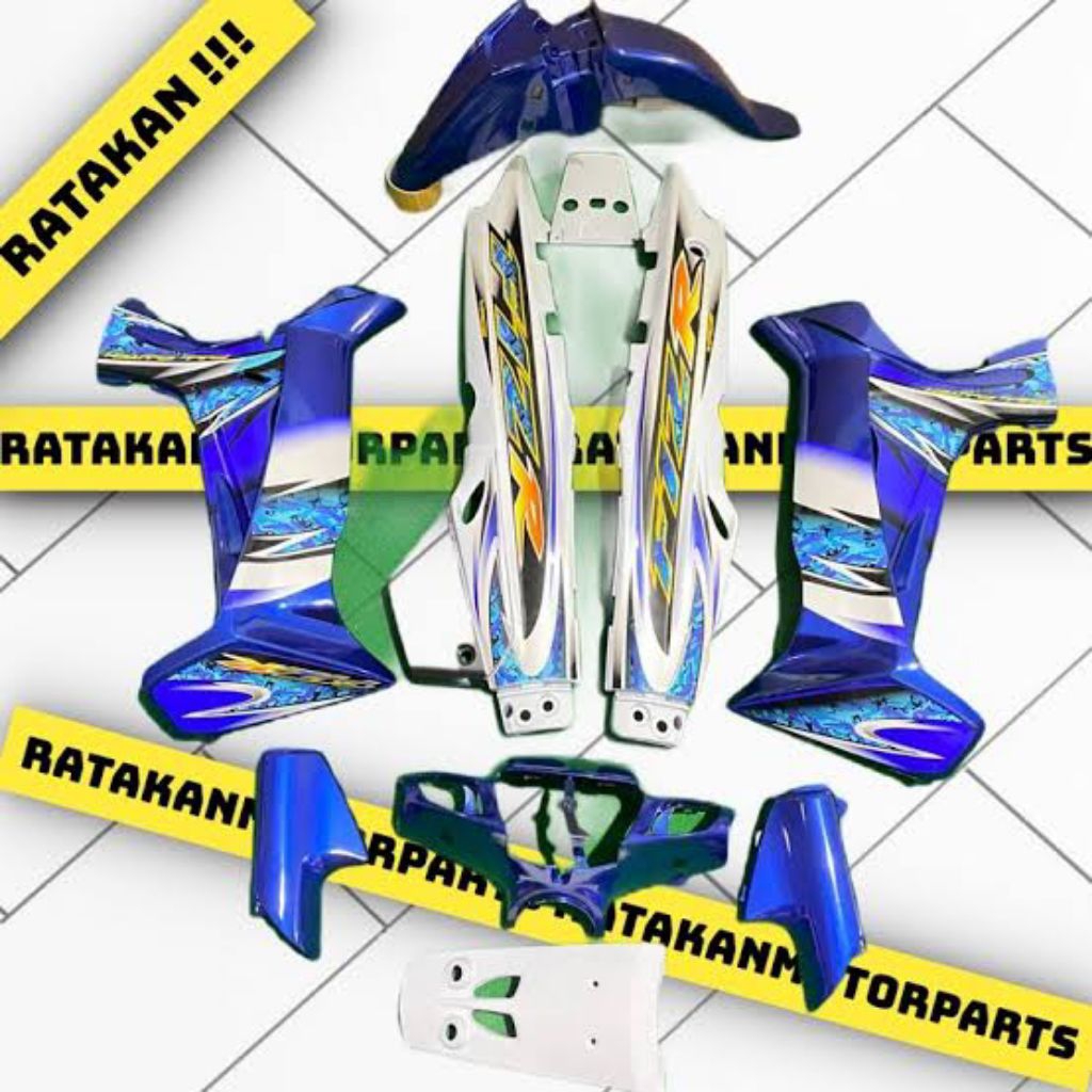 Cover Body Fizr F1zr 2005 Biru Putih Full Set Halus