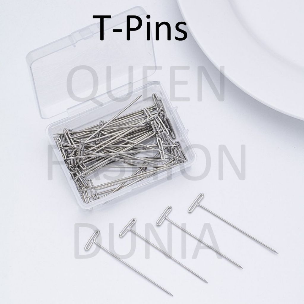 Paku Knitpro T-Pins ( Pack Of 50 Pins ) Cocok Untuk Positioning Saat Membuat Pakaian