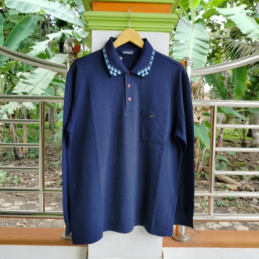 Long Sleeve / Polo Shirt / Rugby Shirt / Vintage / Second / Crocodile