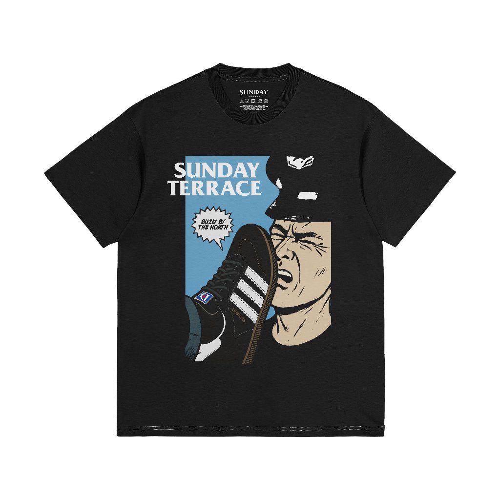 Sunday Terrace - Revolt - Kaos Pria Lengan Pendek Black Tshirt 24s