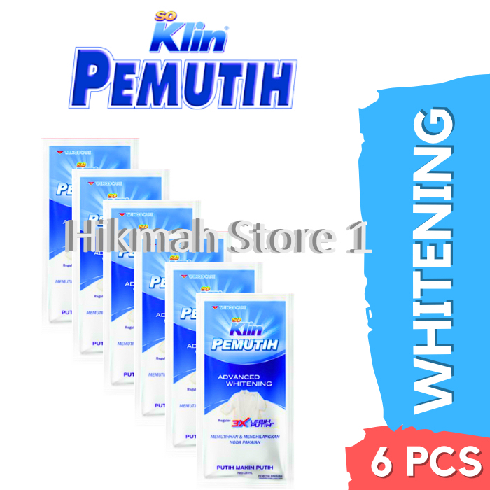 SOKLIN PEMUTIH SACHET [ ISI 6 SACHET ]