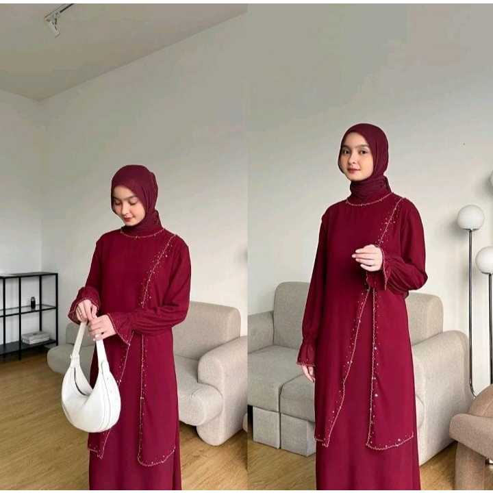 NAIRA DRESS gamis malaysia melayu terbaru 2025/gamis kondangan terbaru 2025 mewah/Abaya Gamis Lebara