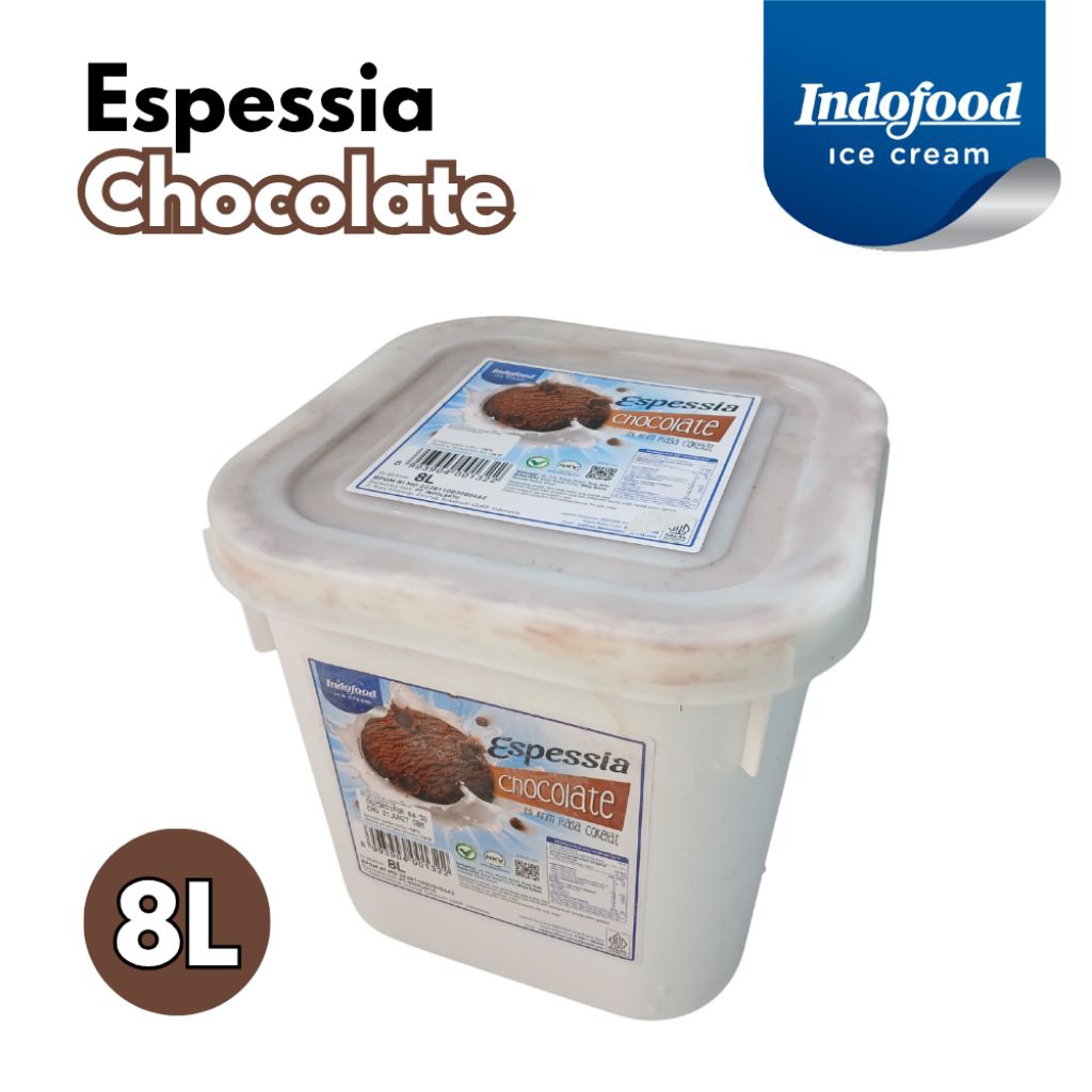 

Indofood Espessia Chocolate Ice Cream Bucket 8 Liter Es Krim Ember 8 Liter