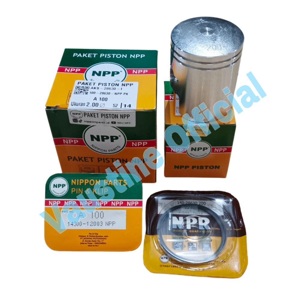 Piston kit seher paket Suzuki A 100 GP 100 A100 GP100 Os Std 25 50 75 100 125 150 175 200 ORI NPP