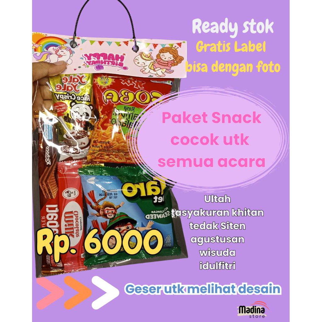 

Paket Hemat Snack Ulang Tahun Anak