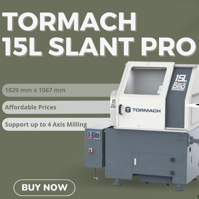 Tormach 15L Slant Pro Lathe Mesin Bubut Besi Keras 2.24 KW with Turret