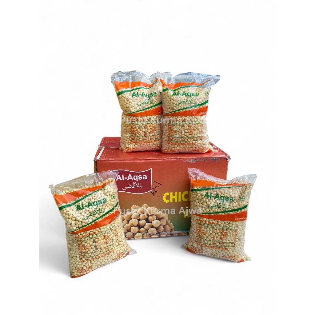 

Al-Aqsa Chickpeas 10kg | Kacang Arab @1kg x 10 pcs | Cemilan Sehat & Oleh-oleh Haji
