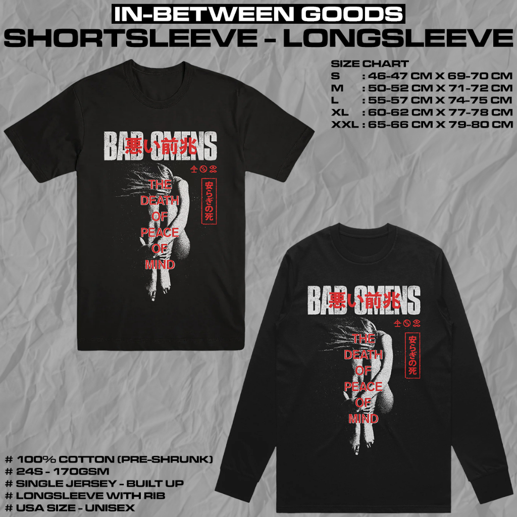 BAD OMENS - THE DEATH OF PEACE OF MIND | T-SHIRT | LONGSLEEVE | BAND MERCH