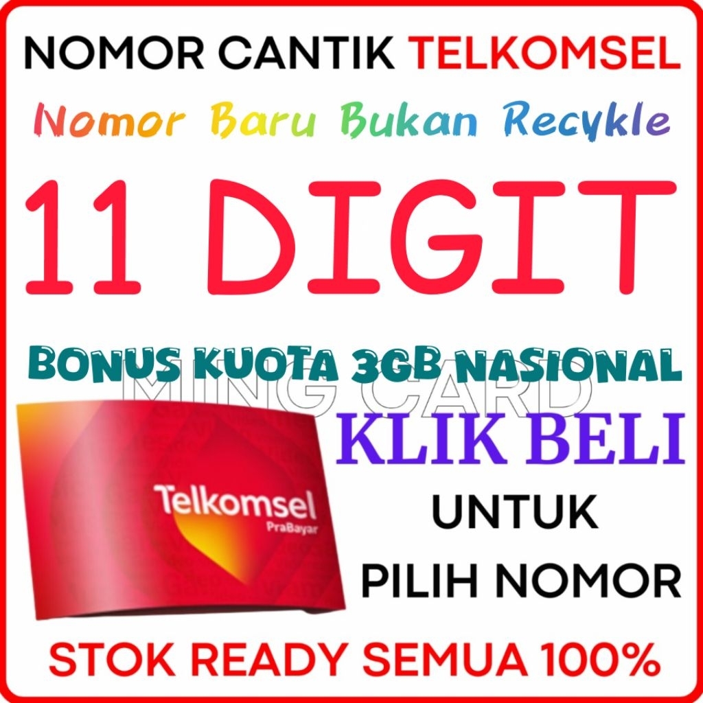 TIPE 11 DIGIT 1313 566 - Nomor Cantik Telkomsel 4G/5G Kartu Perdana Simpati Cantik Prabayar Murah Si