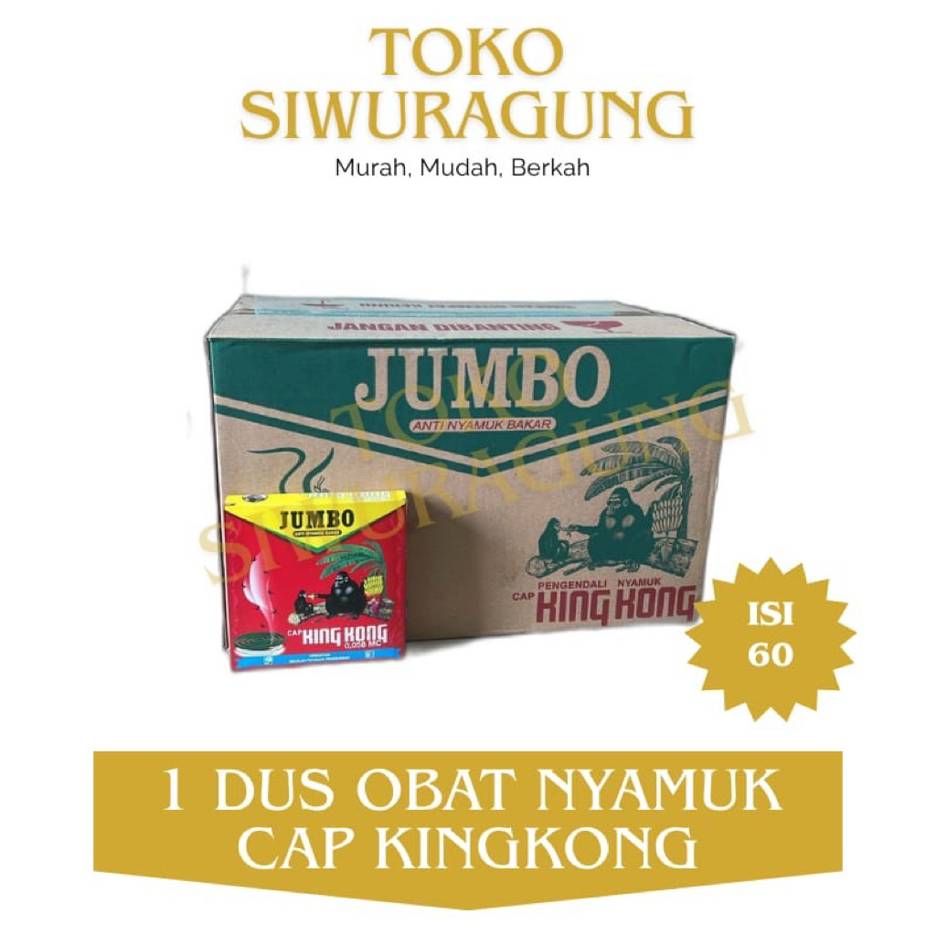 Casa_Nesia Kingkong Obat Nyamuk Bakar Karton Dus Kingkong Isi 60 Box