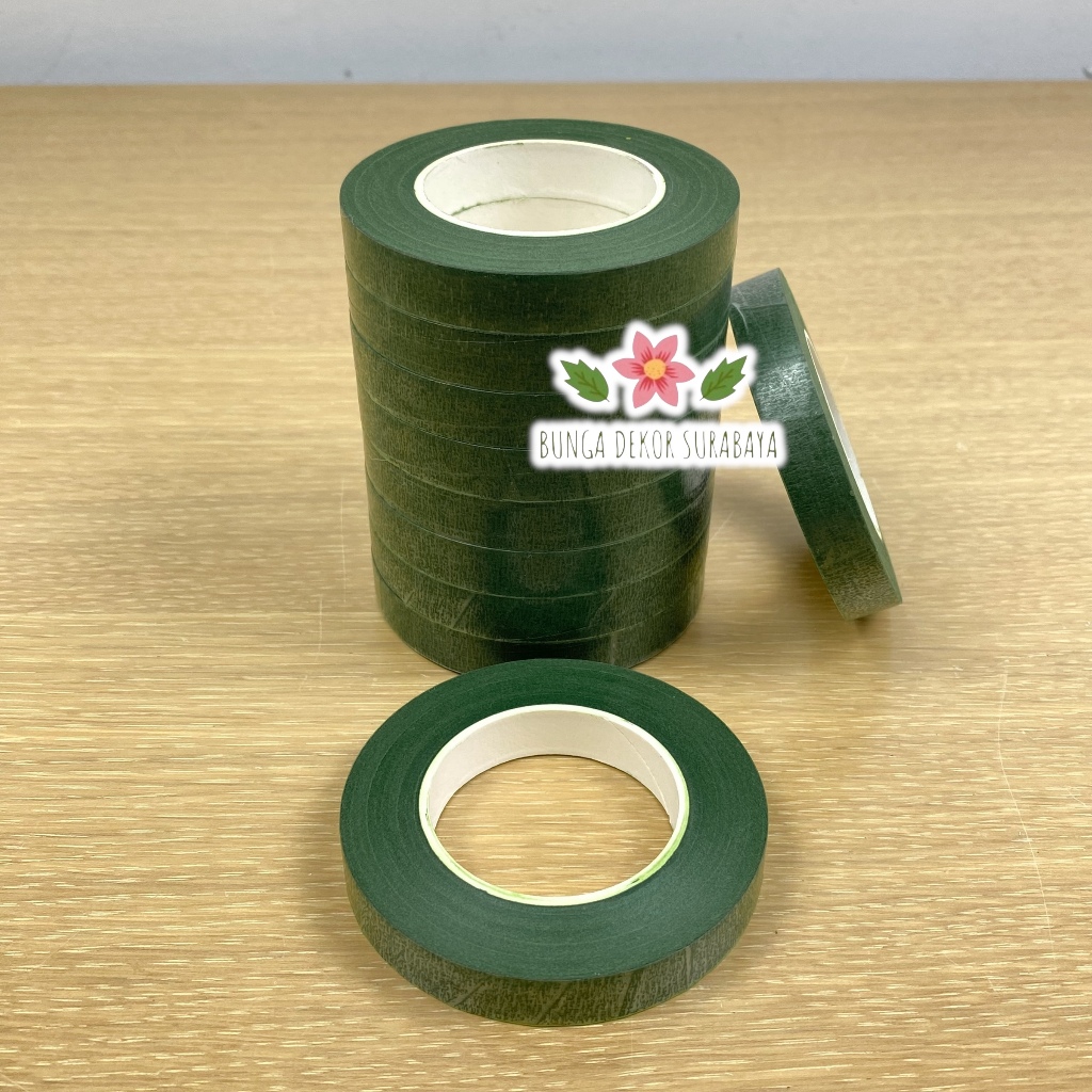 

Floral Flower Tape / Selotip Bunga1.2CM x 30 M/ Selotip Daun