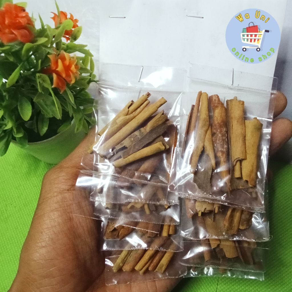 

kayu manis renceng isi 10 bungkus - bumbu dapur - rempah - herbal - penyedap masakan