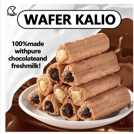 

WAFER KALIO WAFER VIRAL COKLAT VANILLA MAKANAN RINGAN SNACK VIRAL TAIKO STIK