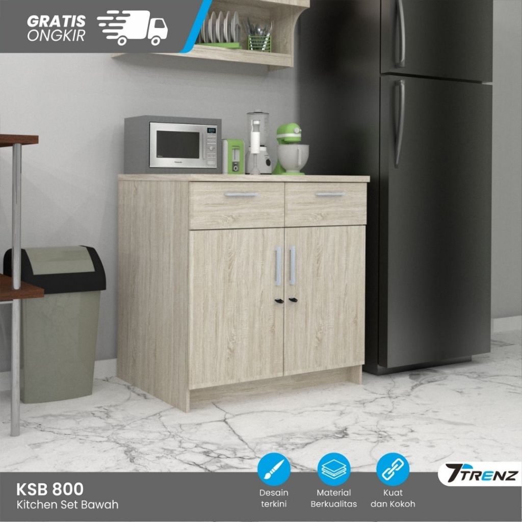 Trenz Furniture - Kitchen Set bawah Bufet / Rak Dapur / Kitchen Set Bawah Dapur / Lemari Dapur Serie